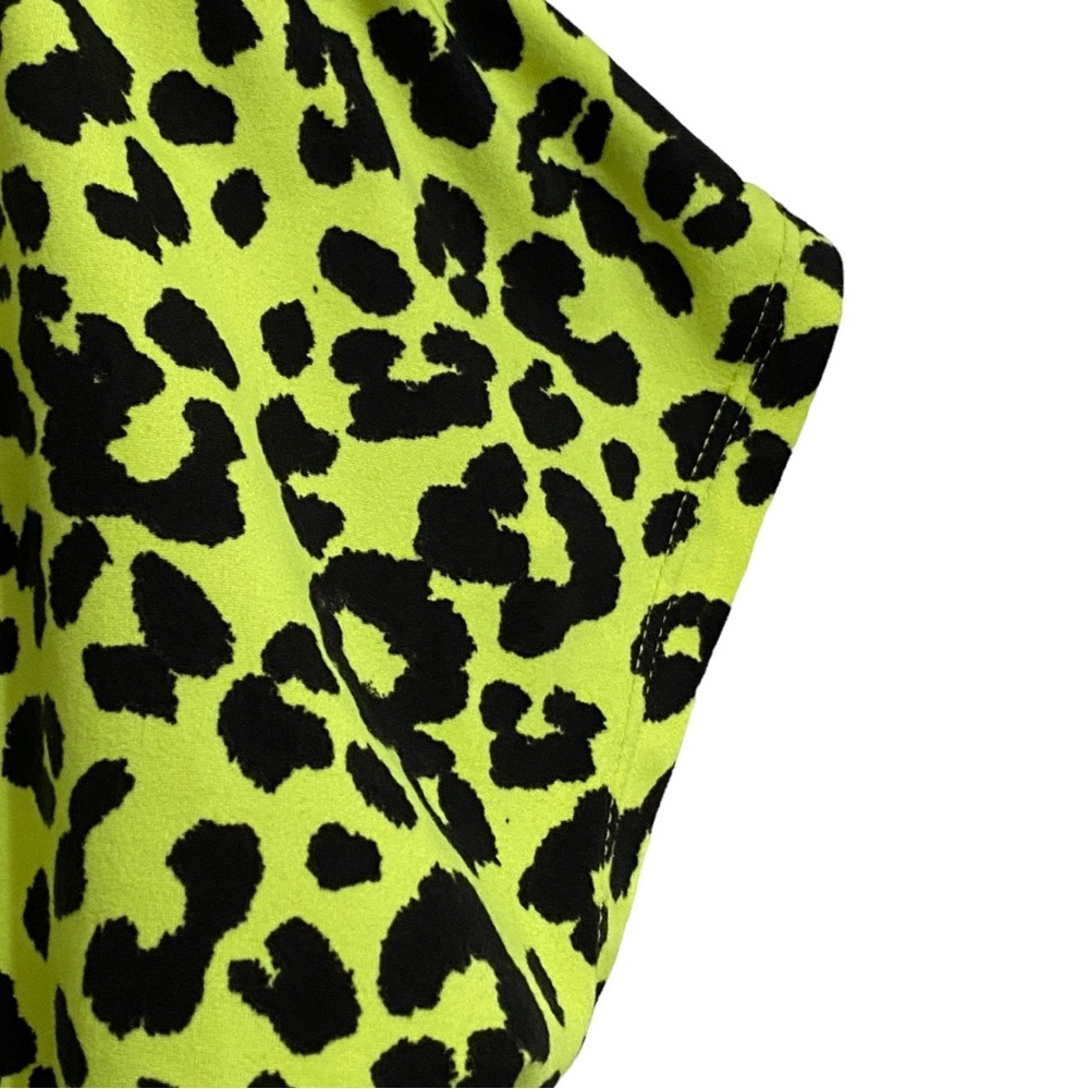 ODDY Lime Green & Black Animal Print Top - Picture 6 of 7